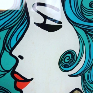 Vintage design art-deco L'oréal spiegel